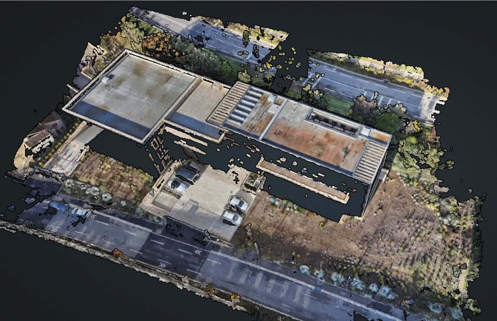 Photogrammetrie : reconstitutiond'une vue 3D.